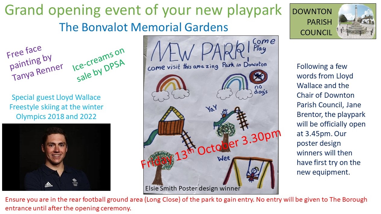 Memorial Gardens Play Park - Grand Opening - Poster